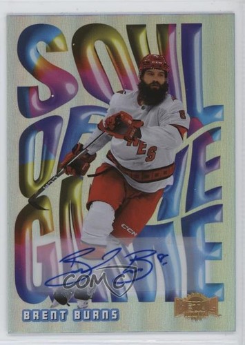 2023-24 Skybox Metal Universe Soul of the Game Auto 9/35 Brent Burns #4 Auto