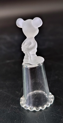 Vintage Mickey Mouse Clear Crystal Thimble 2" Tall - Picture 4 of 5