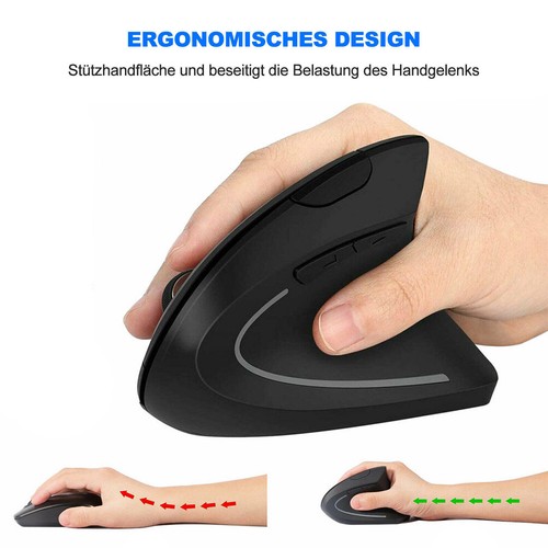 Vertikale optische Funk Maus | kabellos | ergonomisches Design - WOW Aktion . - 第 2/6 張圖片