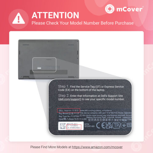 NEW mCover for 2021~2024 15.6" Dell Inspiron 15 3510 3511 3515 3520 3525 3530 - Picture 4 of 11