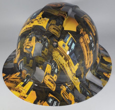 New Full Brim Hard Hat Custom Hydro Dipped Dozers. Free Shipping
