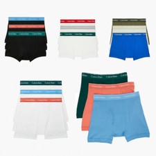 Calvin Klein Men's NB4002 Cotton Classic Fit 3-Pack Trunks NEW with TAGS