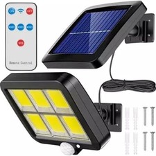 Solar Power LED PIR Motion Sensor Wall Light Outdoor Garden Security Flood LampA