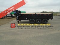 2022 LT Contractor's Gooseneck Dump Trailer 83" X 16FT (21,000LBS GVW) BLACK FRIDAY SALE-SAVE $600