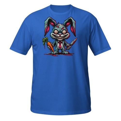 Bunny T-Shirt | with Knife & Carrot | Dark Humor Tee - Picture 13 of 34