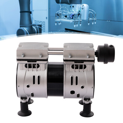 550W Oilless Diaphragm Vacuum Pump Industrial Oil Free Vacuum Pump 2 Cylinders