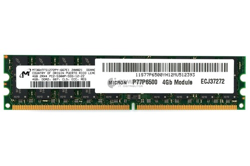 77P6500 IBM DDR2 4GB 2RX4 PC2-5300 667MHZ RDIMM CAS 5-5-5 - Picture 2 of 7