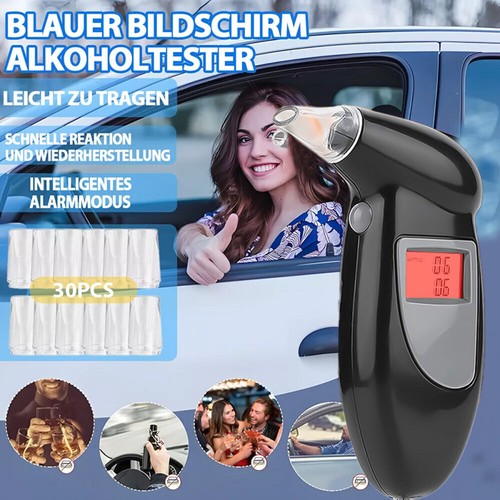 Breathalyzer Test Winner Police Accurate Per Mill Test Breath Meter 30 Mouthpieces - Picture 8 of 12