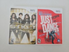 Wii Disney Sing It Party Hits And Just Dance 2007 Lot Of 2 Games