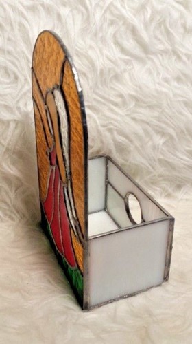 Angel Stained Glass Tabletop Decor Part for Nite Light Lamp or Votive Candle - Picture 4 of 8