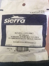 Sierra 18-4258 Marine Pipe Plug Crusader 113186 GLM 21892 Mallory 9-41205 Osco