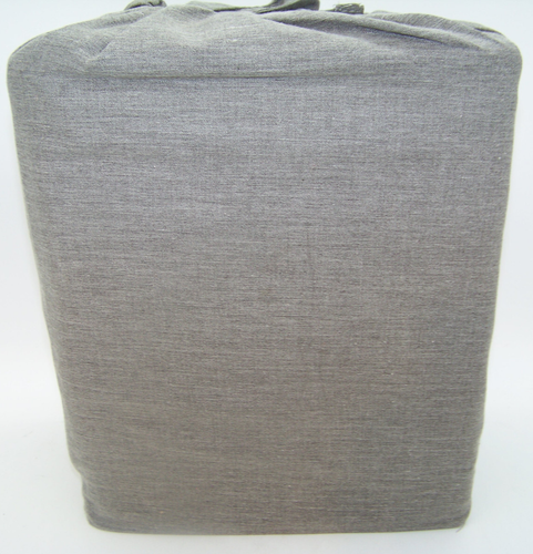 Queen Easy Care Cotton Blend Sateen Sheet Set, Heather Gray - Room Essentials - Picture 2 of 3