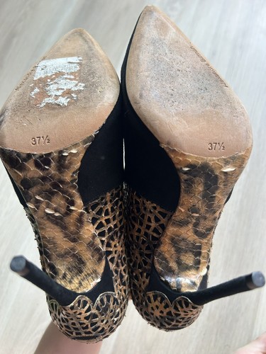 Alexandre Birman Women’s Python & Black Suede Ankle Boots SZ 7.5 - Picture 6 of 6