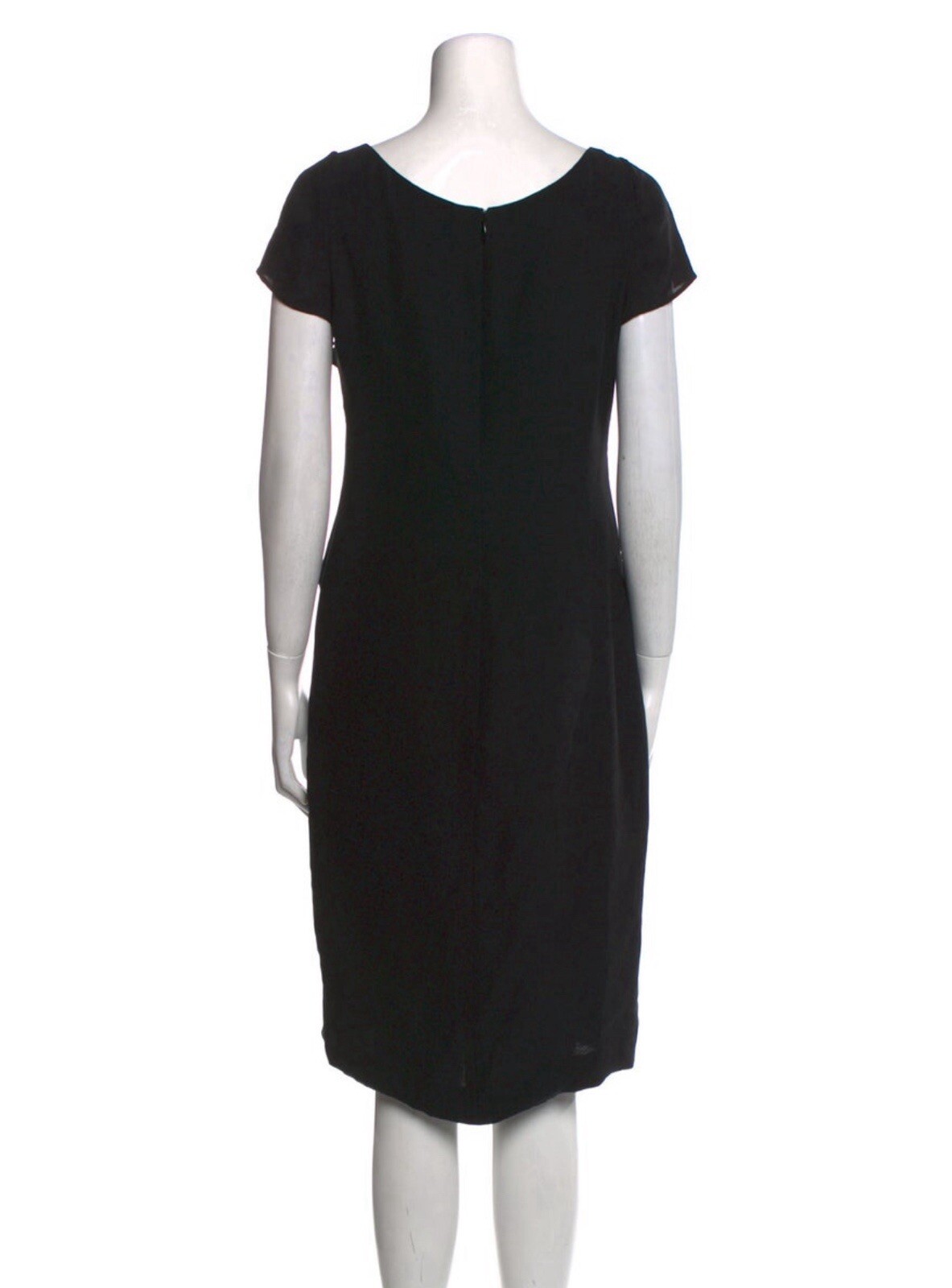 Valentino Authentic Solid Black Short Sleeve Asym… - image 3