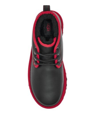 New! UGG® Black & Samba Red Leather Neumel Boot. Size 11 | eBay display picture 1