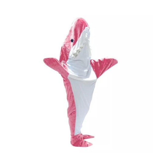 Cute Robe Shark Blanket Modern Loose Hooded Sleeping Soft Comfortable Pajamas Us - Picture 32 of 48