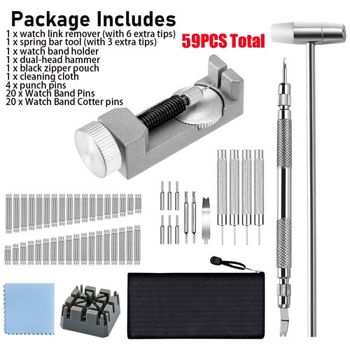 Adjustment Watch Band Strap Bracelet Link Pin Remover Repair Resizing Tool Kit/ - Picture 12 of 12