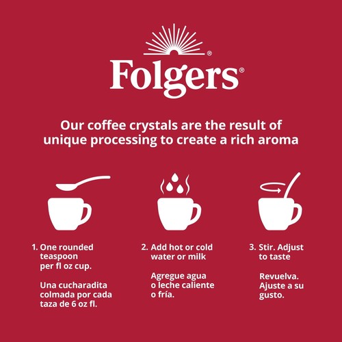 Folgers Classic Roast Instant Coffee, 12 oz Jar - Picture 5 of 15