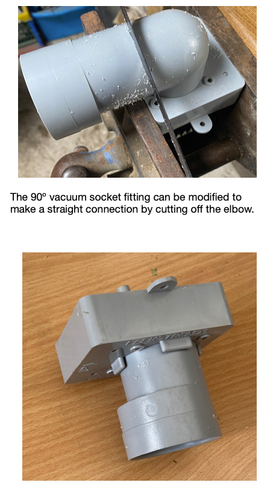 Stainless steel vacuum socket/inlet - Picture 6 of 6