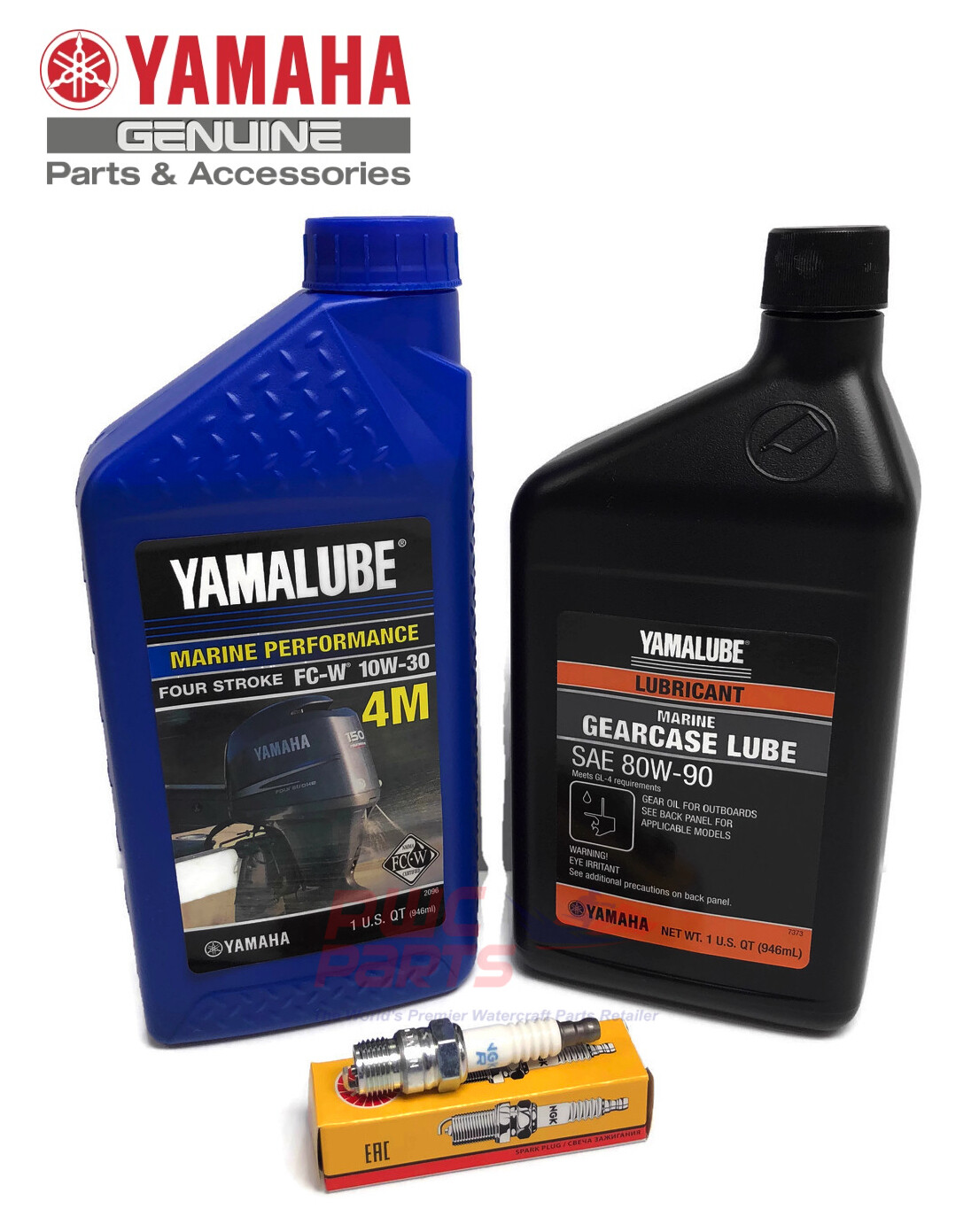 YAMAHA F2.5 F4 2005+ Oil Change 4M Yamalube Gear Lube Spark Plug