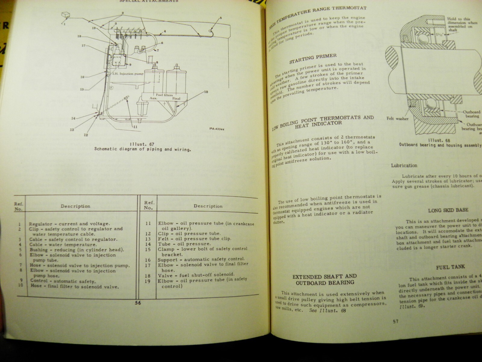 IH INTERNATIONAL UD-554 ENGINE OPERATORS MANUAL