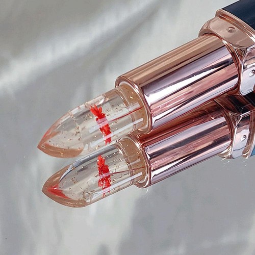 Bright Flower Crystal Jelly Lipstick Magic Gold Color Changing Beauty T2J6 - Imagen 9 de 26