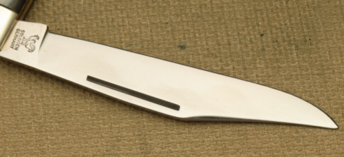 Vintage HEN & ROOSTER BERTRAM SOLINGEN Jumbo Jack Knife - Buffalo Horn Handles - Picture 9 of 12
