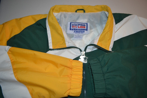Vintage 90s Starter NFL Pro Line Men Green Bay Packers Windbreaker Jacket Sz XL - Picture 8 of 11