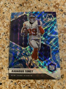KADARIUS TONEY 2021 PANINI MOSAIC BLUE REACTIVE SP RC #312 CHIEFS