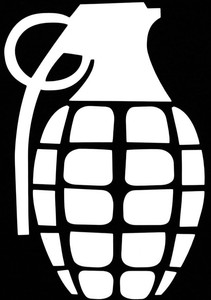 10-Pack-White-Military-Hand-Grenade-Logo-Window-Decal-2-5-034-x-4-034