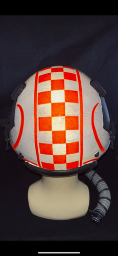 NAVY VF-24 SQUADROM F-14 TOMCAT PILOT FLIGHT HELMET HGU-55/p GENTEX - Picture 20 of 23