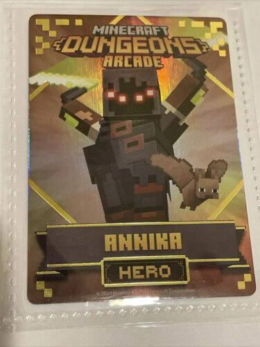 Minecraft Dungeons Arcade Series 3 Hero Foil Card - Choose Card (Wargen Sven etc - Picture 4 of 7