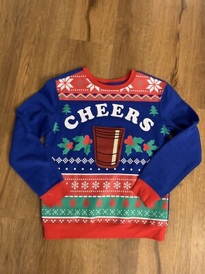 Sweater Contest Beer Pong Ugly Christmas Sweater Men's Tipsy Elves