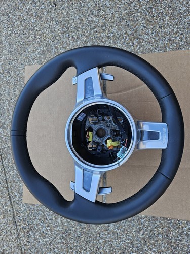PORSCHE 997 & 987 OEM BLACK PDK SPORT CONTROLS STEERING WHEEL WITH PADDEL SHIFT - Picture 7 of 10