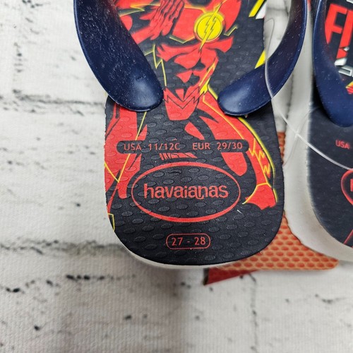 Havaianas Kid Max Herois Flash Flip-Flops UK 10/11 rot navy Unisex Pantoletten Sandale - Bild 2 von 4
