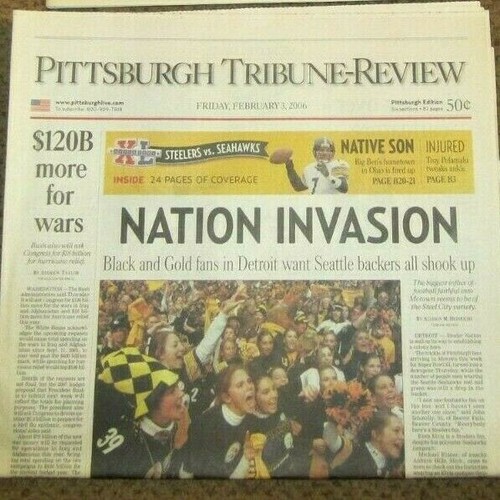 Pittsburgh Steelers Superbowl 2006 Post Gazette Tribune Review SPECIAL EDITIONS - Picture 6 of 7