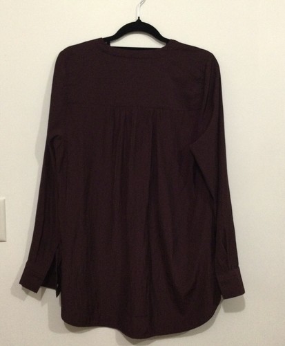 Sussan Maroon v neck blouse size 8 - Picture 9 of 11
