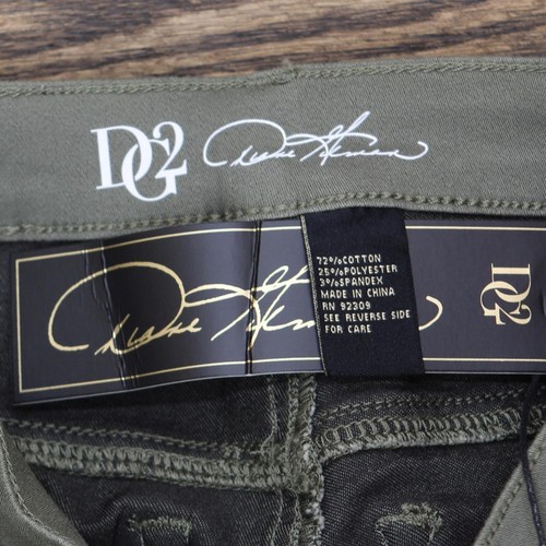 NWT DG2 by Diane Gilman Virtual Stretch Metallic Side Stripe Skinny Jeans 0 6 - Picture 14 of 17