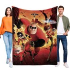 The Incredibles Flannel Blanket Soft Bed Sofa Throw Blanket Birthday Gift Kids