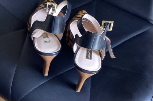NWOB Louise Et Cie Lo-Kayin Calf Leather gounache ard Print Pointed toe 6.5M - Picture 5 of 6