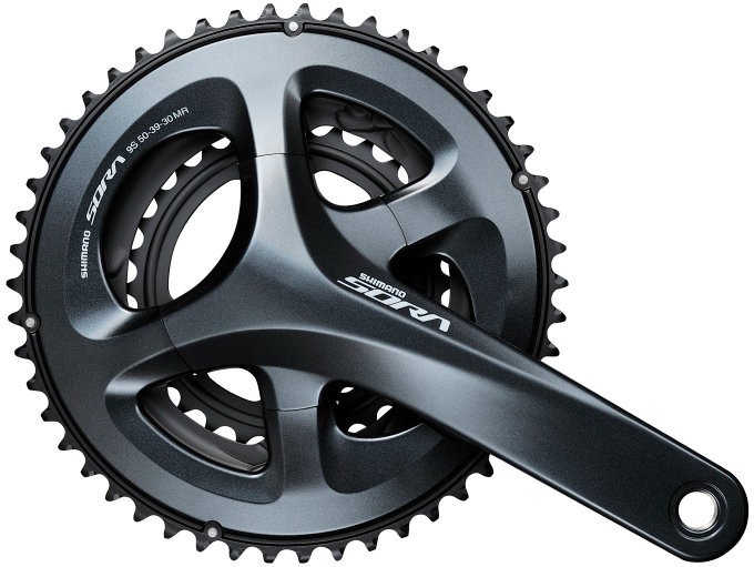 Shimano Sora manivela frase fc-r3030 3 veces 50-39-30z 175 mm 4-arm aluminio acero Shimano Sora manivela frase fc-r3030 3 veces 50-39-30z 175 mm 4-arm aluminio acero