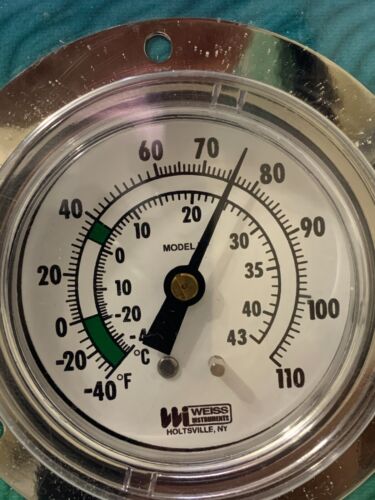 WEISS INSTRUMENTS REMOTE THERMOMETER Model RF 25FB-110 / 40-0-110 F&C 48" - NEW - Picture 2 of 8