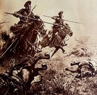 Russian Cossacks Invading East Prussia Ww1 1920s Military Centerfold Lgbin5