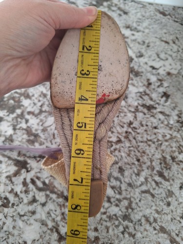 LOUBOUTIN | Cuñas de alpargata con cordones | Púrpura Crema Talla EU 35 - Imagen 11 de 14