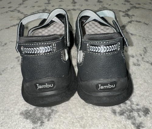 Jambu Women Sz 8.5 Black/pine leather Hook/Loop Walking Comfort Shoe - Picture 6 of 6
