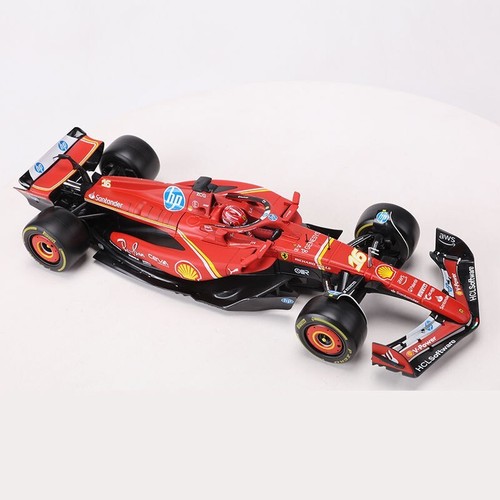 F1 2024 Ferrari Racing SF-24 Charles Leclerc Diecast Car & Driver Model 1:18 - Picture 13 of 19