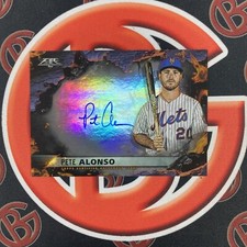 2022 Topps Fire Scorching Sigs Signed Autographed Pete Alonso AUTO SS-PA NY Mets