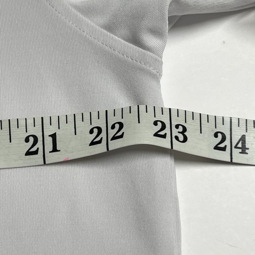FootJoy FJ Mens L Golf Polo Shirt White Stripe Short Sleeve Polyester/Spandex - Picture 8 of 10