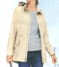 Jacke Damenjacke Freizeitjacke Sommerjacke Baumwolle beige 50 52 54