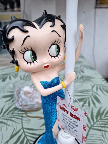 Original Betty Boop Mit Lampe Diner Glitter Figur Sexy Groß Werbung Groß Blau - Bild 6 von 9